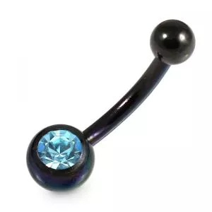 Single Anodized Surgical Steel Belly Ring