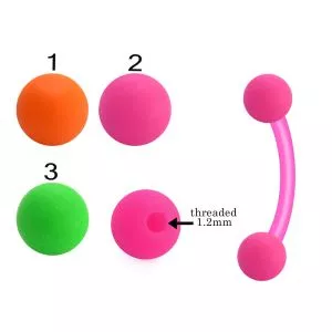 Bio Flex Eyebrow Banana With Neon Color UV Balls