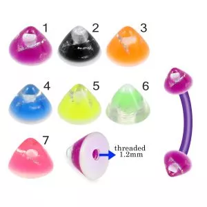 Bio Flex Eyebrow Banana With Colorful Glitter UV Cones