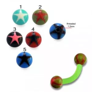 Bio Flex Eyebrow Banana With Star UV Balls