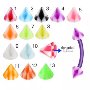 Bio Flex Eyebrow Banana With Checked Design UV Cones