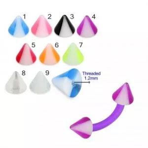 Bio Flex Eyebrow Banana With Double Color UV Cones