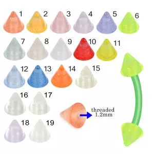 Bio Flex Eyebrow Banana With Faded Color UV Cones