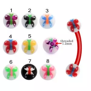 Bio Flex Eyebrow Banana With Butterfly UV Balls