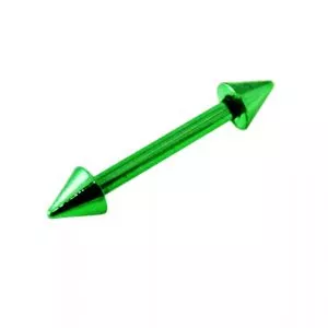 Anodized Eyebrow Straight Barbell with Cone