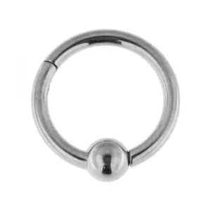 Surgical Steel BCR Clicker Piercing Ring