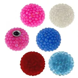 14 Gauge 6 mm Colorful Tiny Beaded Balls