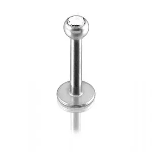 316L SS labret with Jeweled Ball