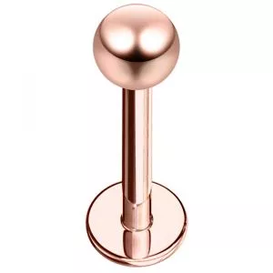 Rose Gold Platted Labret Lip piercing