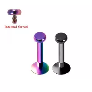 316L Surgical Steel Top Flat with Flat Back Labret