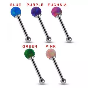 Radiant Opal Delight 925 Sterling Silver Nose Stud