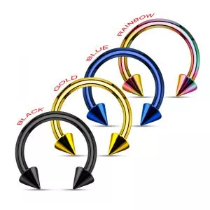 316L Surgical steel Anodised CBB with Cone