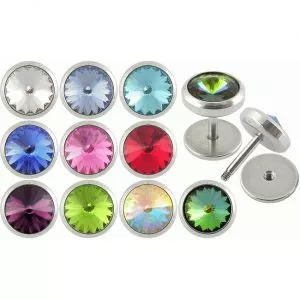 Jewelled Fake Ear Plug