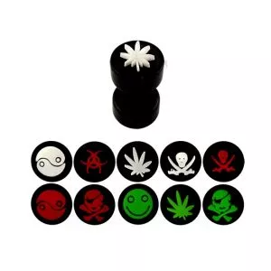 Fake Ear Plug with Emboss Logo