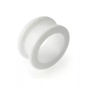 Milk White UV Screw Fit Ear Flesh Tunnel 