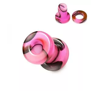 Fuchsia And Black Externally Threaded UV Tunnel