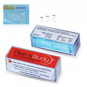 EO Sterilized Piercing Healing Disk – Clear Soft Medical Grade TPE