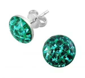 Crystal stone with Epoxy Earring