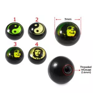 Popular Logo With Black UV Ball