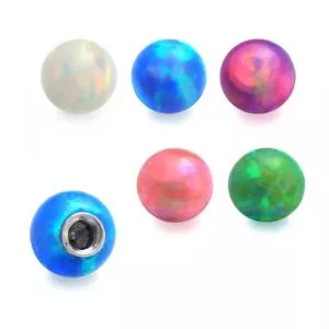 16 Gauge 3 mm Colorful Opal Balls