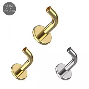 G23 Titanium Threadless Floating Belly Bar