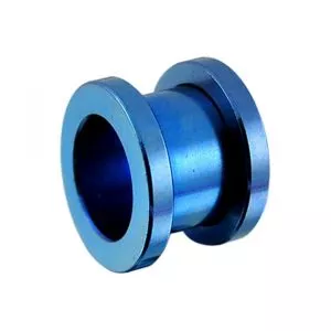 Dark Blue Screw Fit Flesh Tunnel