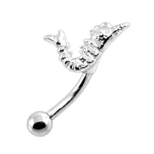 Tiny Shripm (or) Prawn Eyebrow Ring