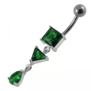 Moving Jeweled Trendy Navel Body Jewelry