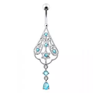 Chandelier Dangling Belly Moving Ring
