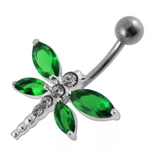 Jeweled Bug Navel Body Jewelry