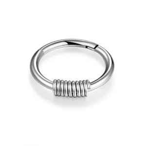 316L Surgical Steel 18G Hinged Segment Ring