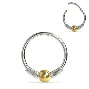 Surgical Steel 18G BCR Hinged Segment Ring