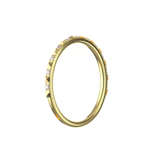 316L Surgical Steel CZ Jeweled Hinged Septum Clicker Ring