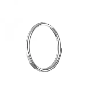 316L Surgical Steel Double CZ Jeweled Hinged Septum Clicker Ring