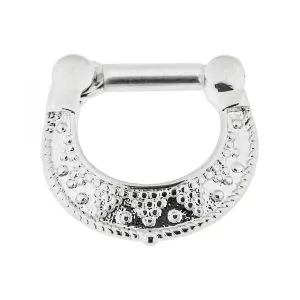 Dotted Pattern Septum Clicker Ring