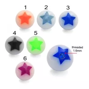 Star Printed Fancy UV Balls