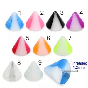 UV Cones Spikes Eyebropw Lip Body Jewelry