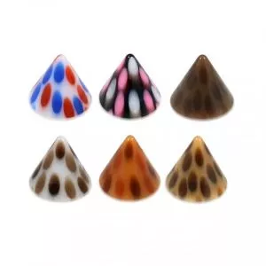 UV Fancy Colorful Wooden Pattern Cone Accessories