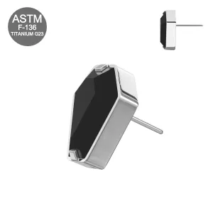 G23 Titanium Coffin Cut Threadless Pin Top