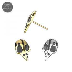 G23 Titanium Raven Mask Threadless Pin Top