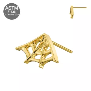 G23 Titanium Spiderweb Wing Threadless Pin Top