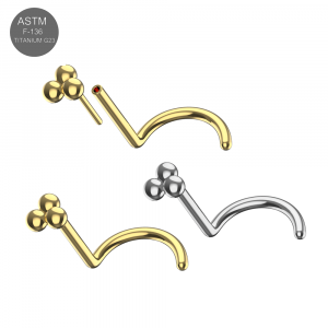G23 Titanium Triple Ball push fit Nose Screw Stud