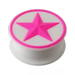 Embossed Pink Star Silicone Ear Plug