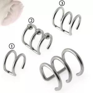 SS Cartilage 'Clip-On' Closure Ring