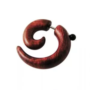 Acrylic Spiral Gauge Ear Plug Fake Cheater Stretcher Flesh Earrings