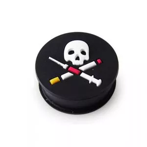 Embossed Skull Silicone Ear Plug