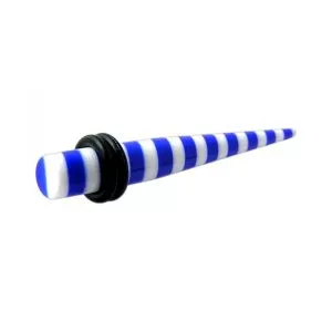 Blue Stripe Straight Ear Expander