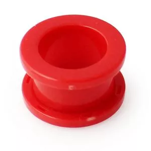 Red Neon Colored Screw Fit Ear Flesh Tunnel