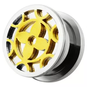 Flower Plate Screw Fit Ear gauges