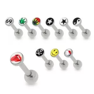 3 mm Logo Cartilage Helix Tragus Piercing Ear Stud